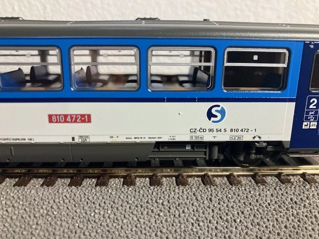 HO Roco motorový vůz 810 472-1 ČD , ANALOG