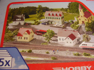 HO Set stavebnice 5 budov - vesnice, Piko 61925