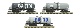 N Fleischmann 848018, set 3 kotlových vozů GATX