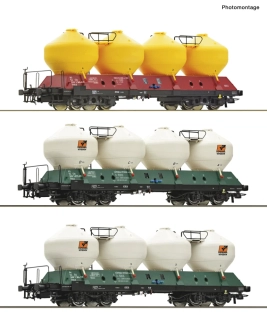 HO Roco, set 3 vozů Uacs ČD , 6600180
