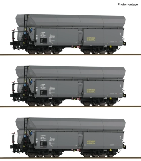 HO Roco 6600325, set 3 vozů Wap ČSD
