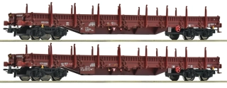 HO Roco 6600186, set 2 plošiňáků ZSSK Cargo