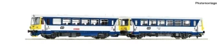 H0 Roco, mot.vůz 810 ČD s přívěsným vozem Btax , DIGITAL ZVUK, 7710042
